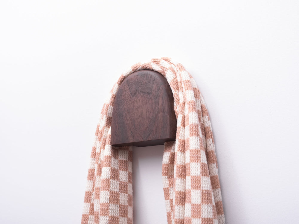 Delta wall hooks in walnut